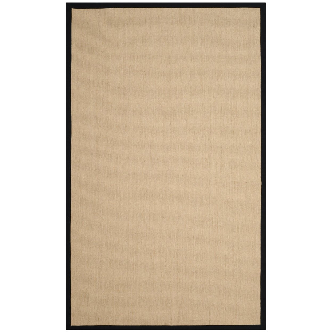 SAFAVIEH Natural Fiber Collection NF131A Beige/Black Rug Image 1