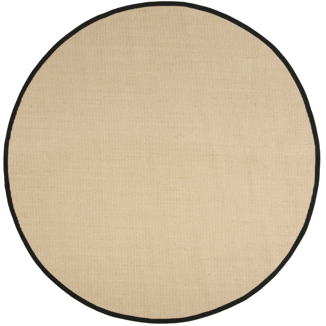 SAFAVIEH Natural Fiber Collection NF131A Beige/Black Rug Image 8