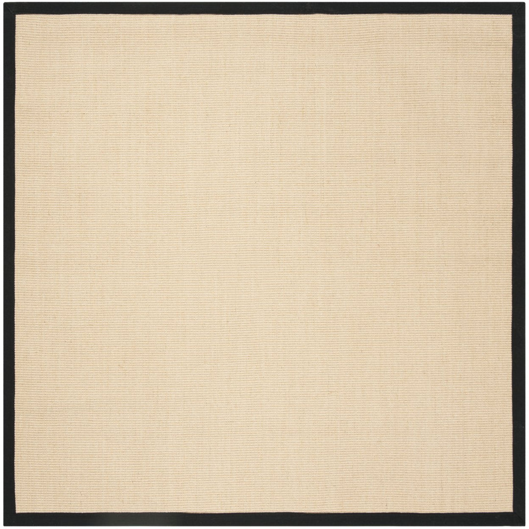 SAFAVIEH Natural Fiber Collection NF131A Beige/Black Rug Image 1