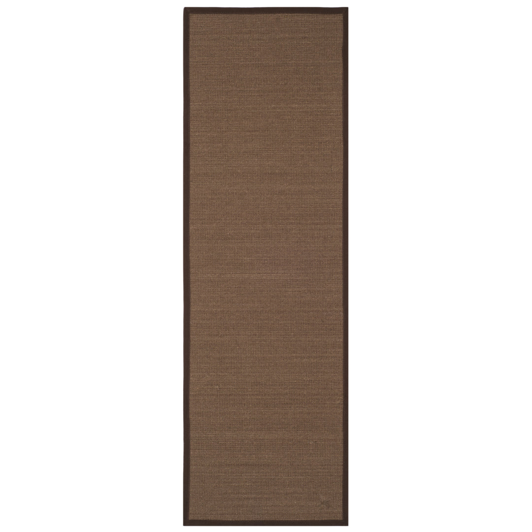 SAFAVIEH Natural Fiber Collection NF131C Brown/Brown Rug Image 3