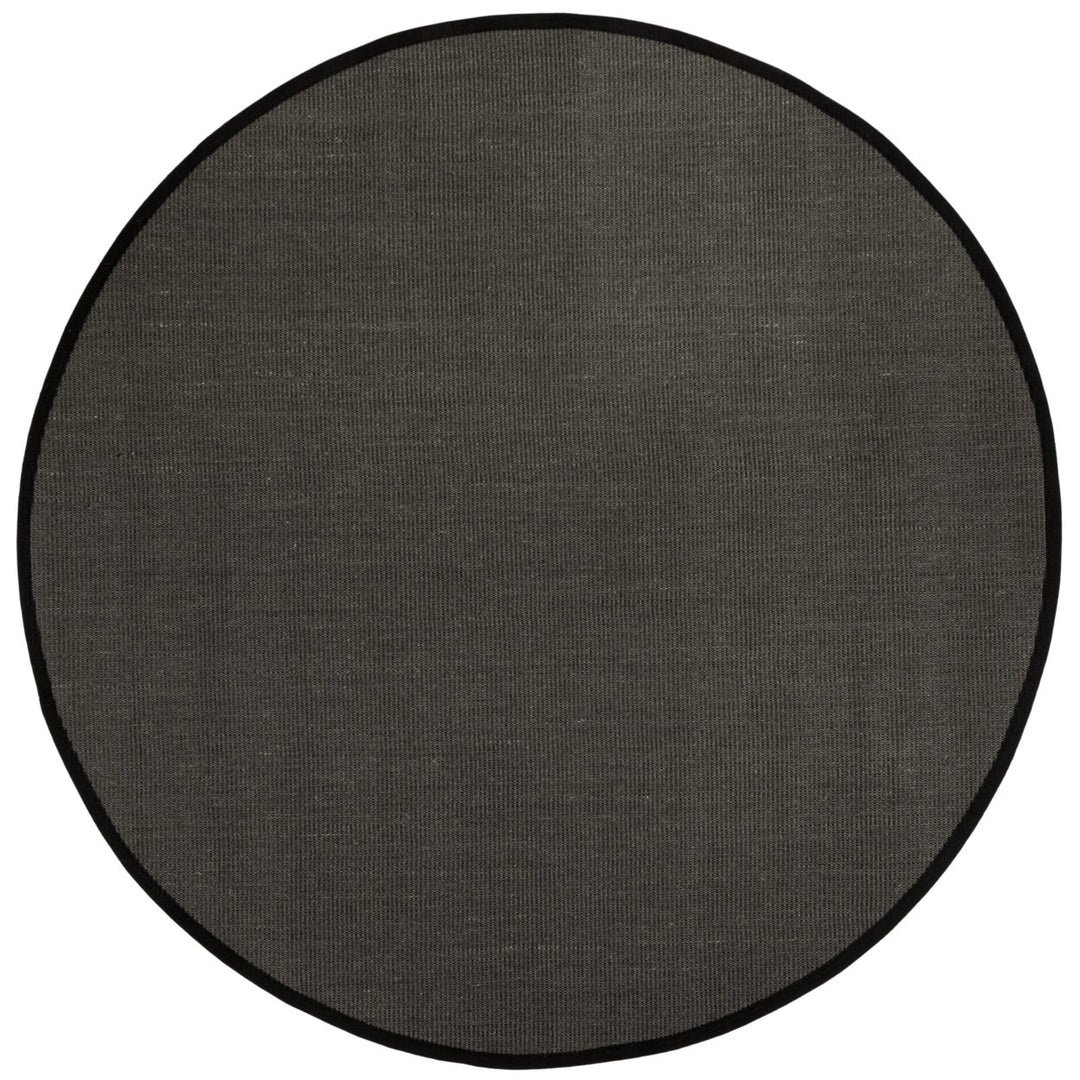 SAFAVIEH Natural Fiber NF131D Anthracite / Black Rug Image 4