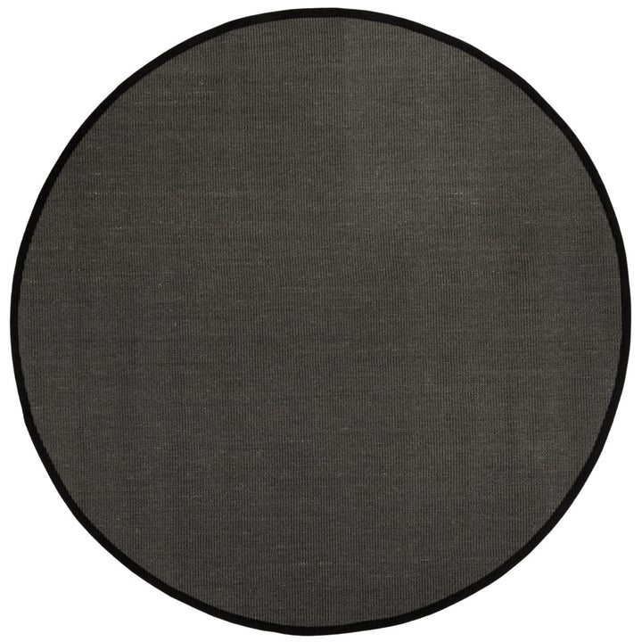 SAFAVIEH Natural Fiber NF131D Anthracite / Black Rug Image 1