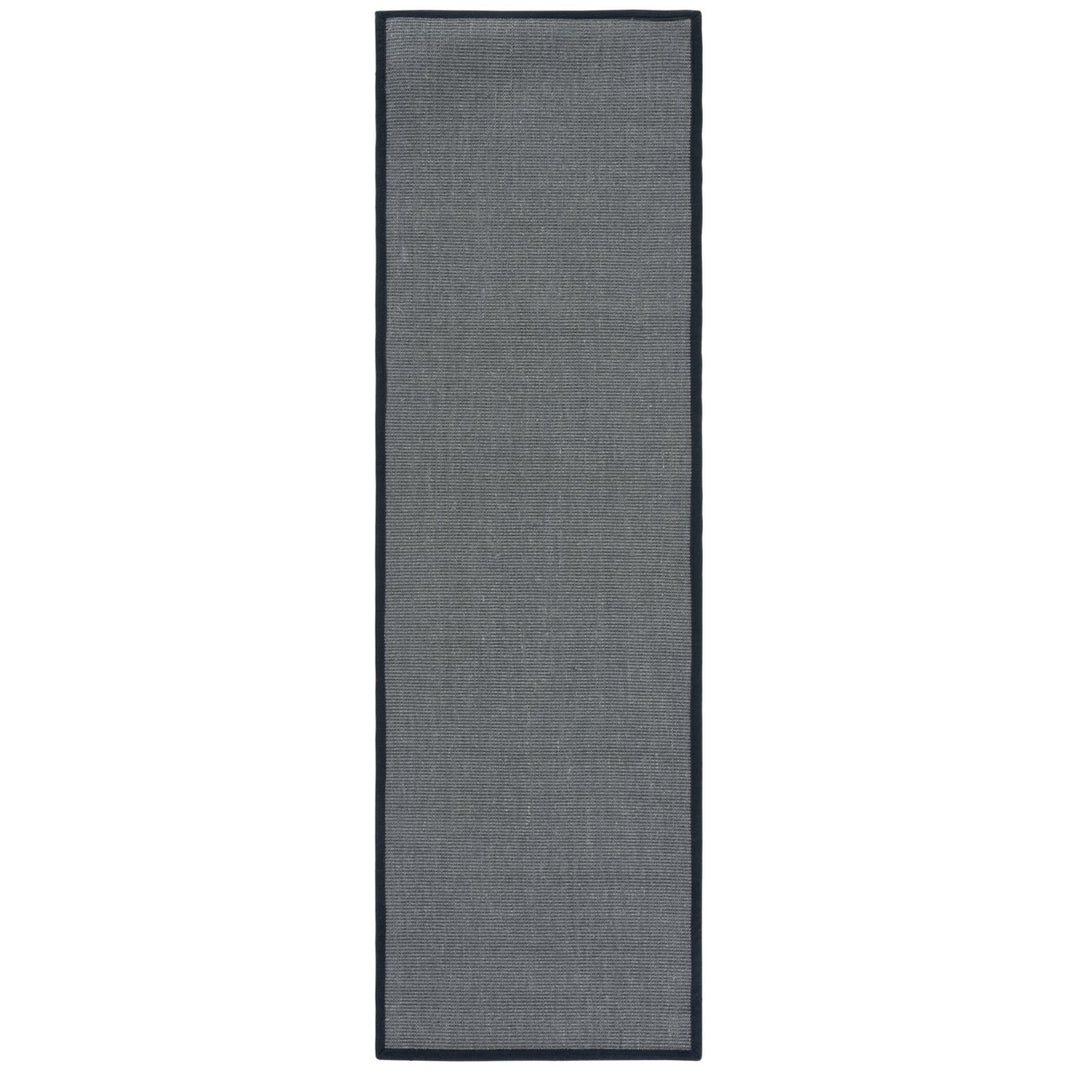 SAFAVIEH Natural Fiber NF131D Anthracite / Black Rug Image 1