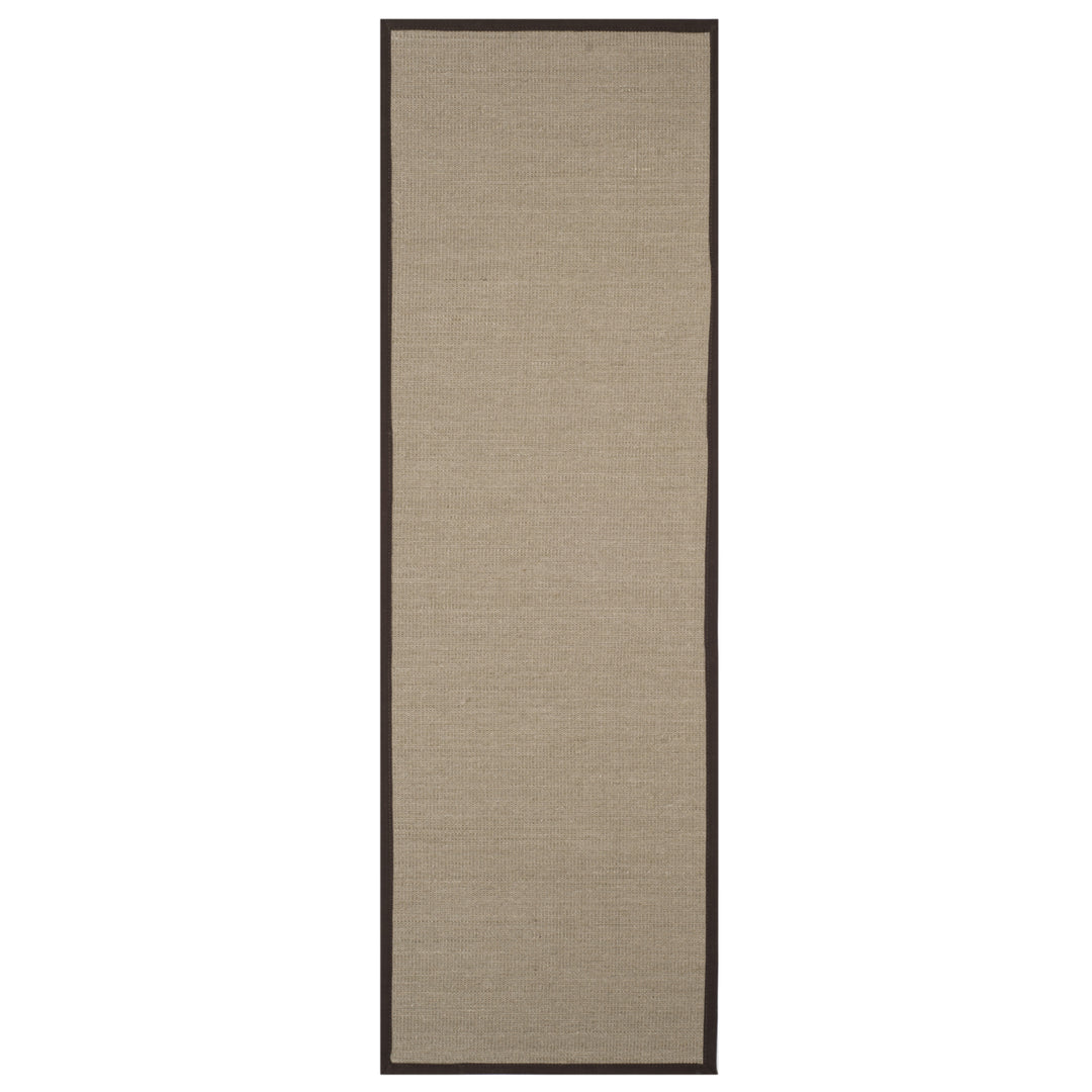 SAFAVIEH Natural Fiber Collection NF131F Sage / Brown Rug Image 5