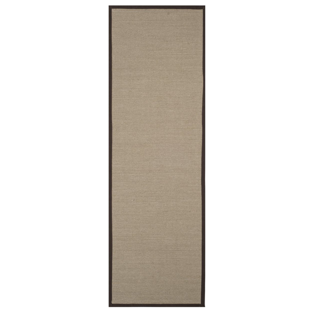 SAFAVIEH Natural Fiber Collection NF131F Sage / Brown Rug Image 1