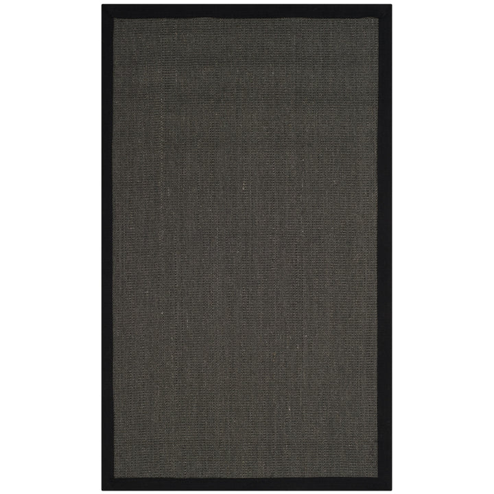 SAFAVIEH Natural Fiber NF131D Anthracite / Black Rug Image 8