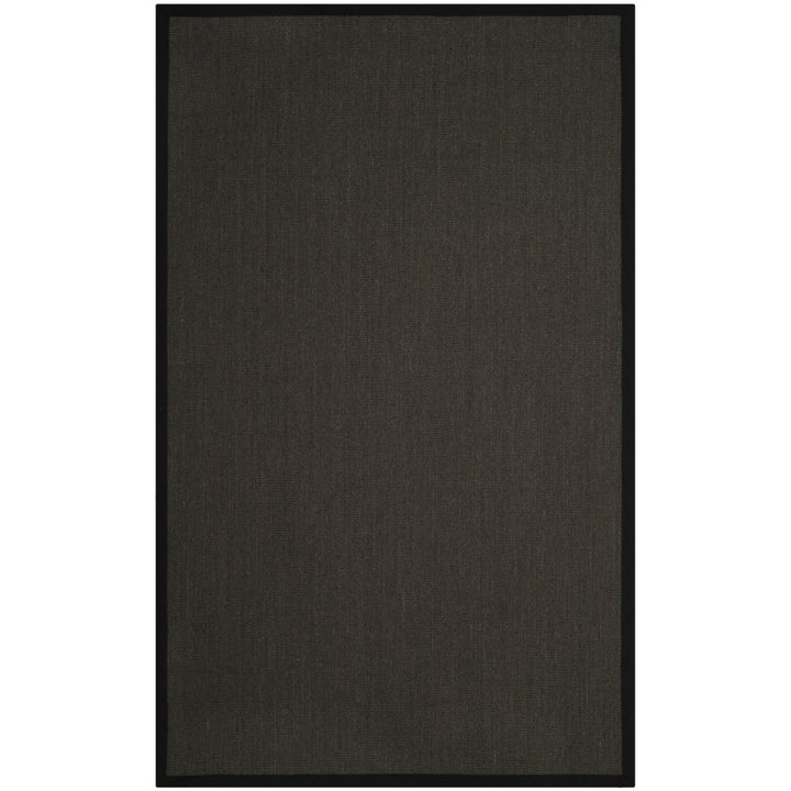 SAFAVIEH Natural Fiber NF131D Anthracite / Black Rug Image 1