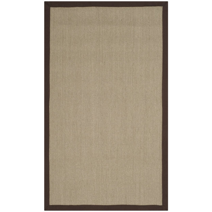 SAFAVIEH Natural Fiber Collection NF131F Sage / Brown Rug Image 1