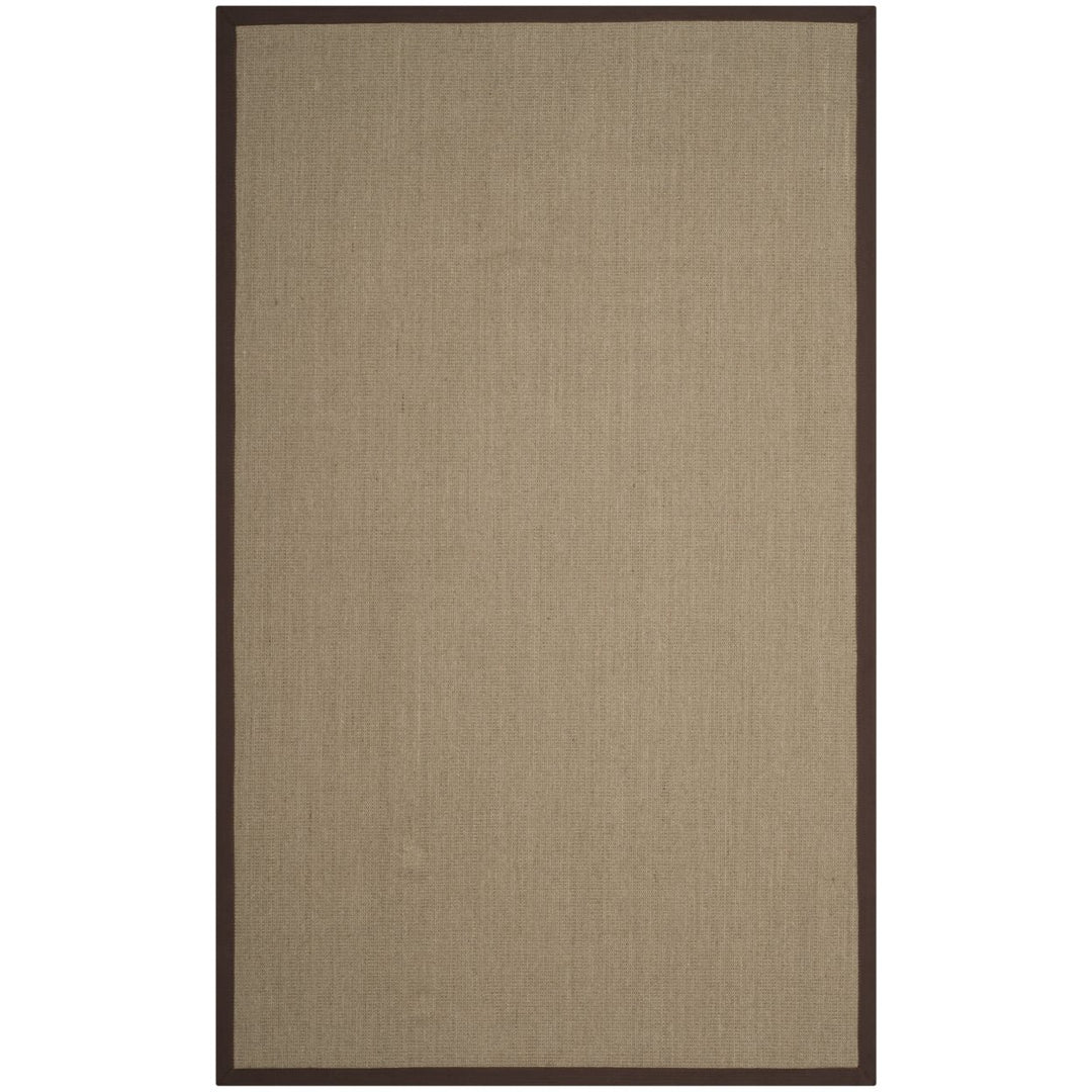 SAFAVIEH Natural Fiber Collection NF131F Sage / Brown Rug Image 1