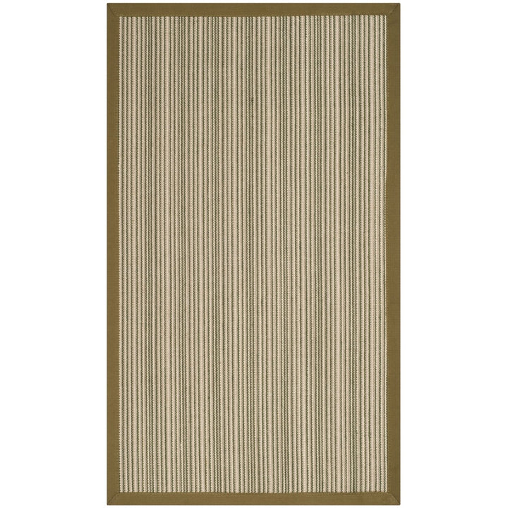 SAFAVIEH Natural Fiber Collection NF132A Multi/Green Rug Image 1