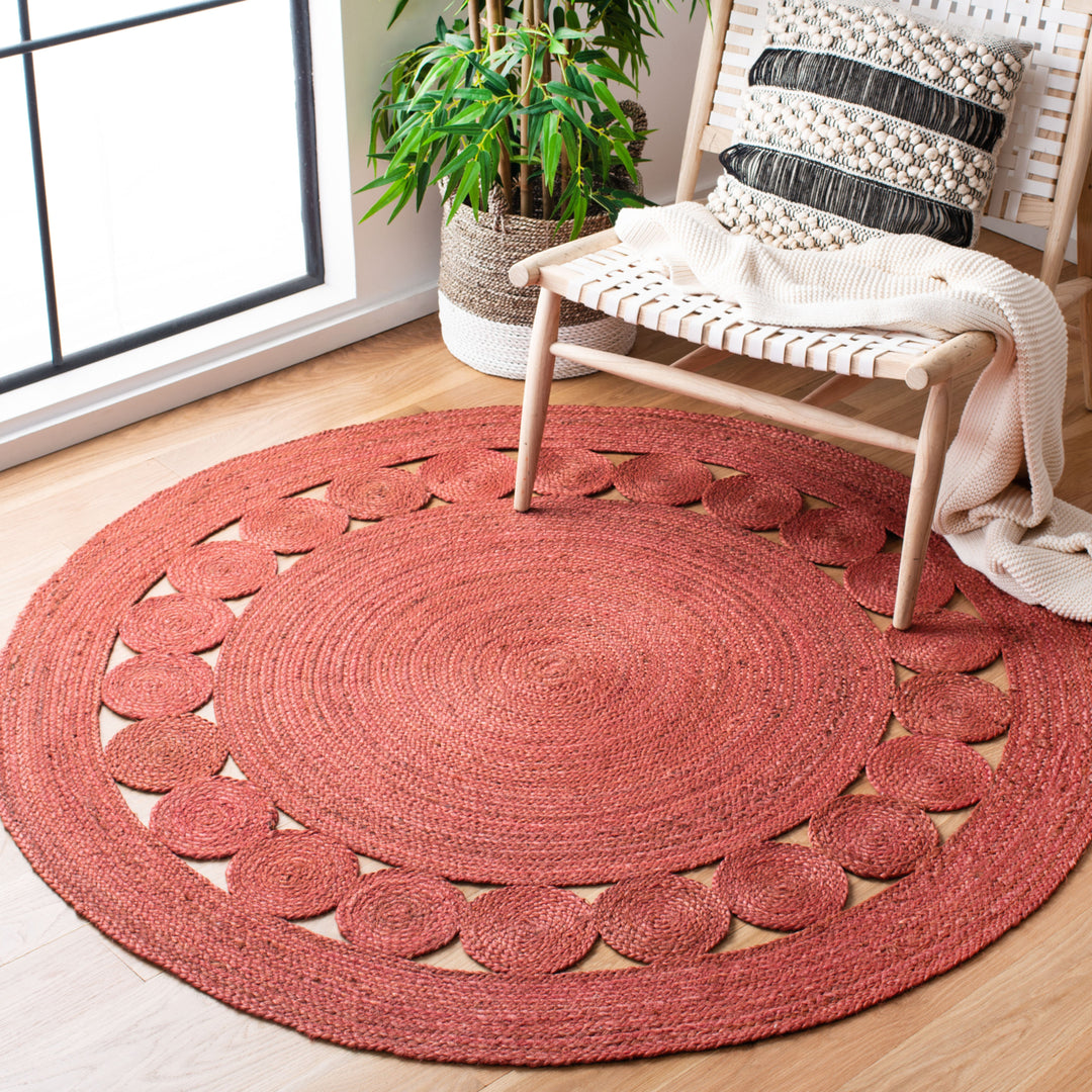 SAFAVIEH Natural Fiber NF364P Handmade Rust Rug Image 2