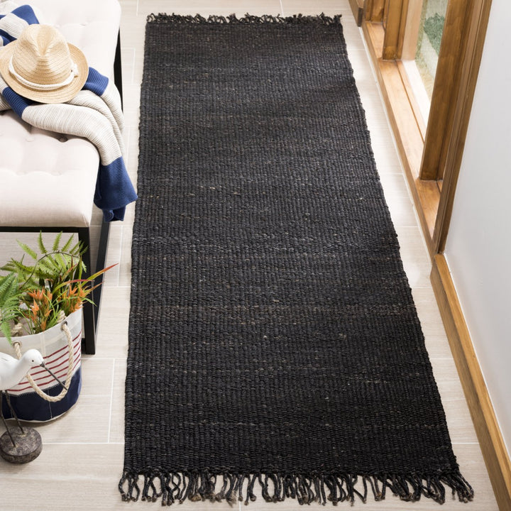 SAFAVIEH Natural Fiber NF368D Handwoven Black Rug Image 3