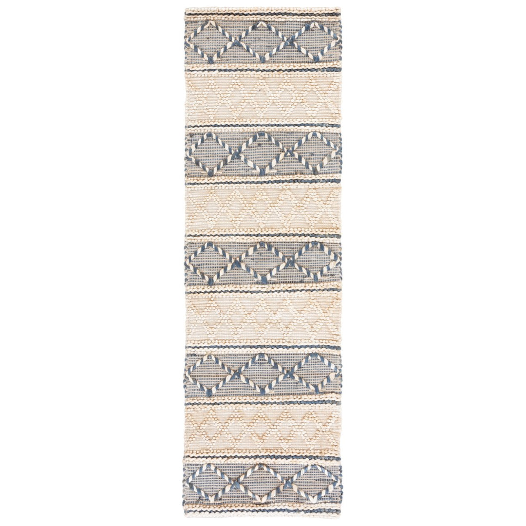 SAFAVIEH Natural Fiber NF375A Natural / Grey Rug Image 3