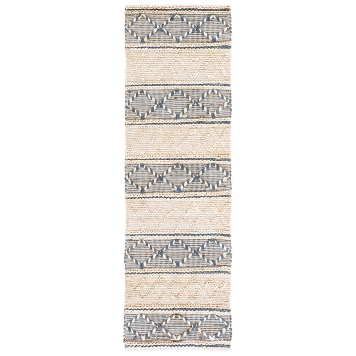 SAFAVIEH Natural Fiber NF375A Natural / Grey Rug Image 3