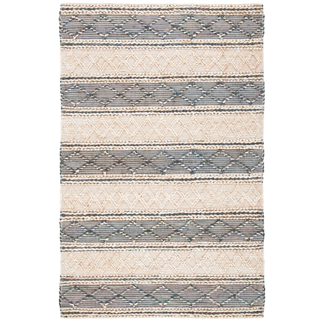 SAFAVIEH Natural Fiber NF375A Natural / Grey Rug Image 8