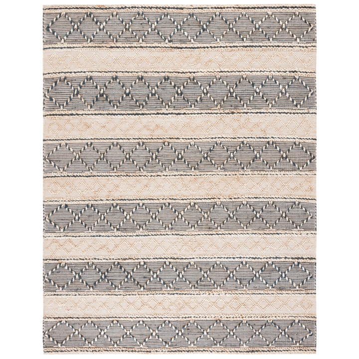 SAFAVIEH Natural Fiber NF375A Natural / Grey Rug Image 9