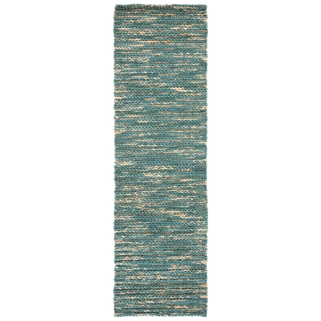 SAFAVIEH Natural Fiber NF376Y Dark Green / Natural Rug Image 1