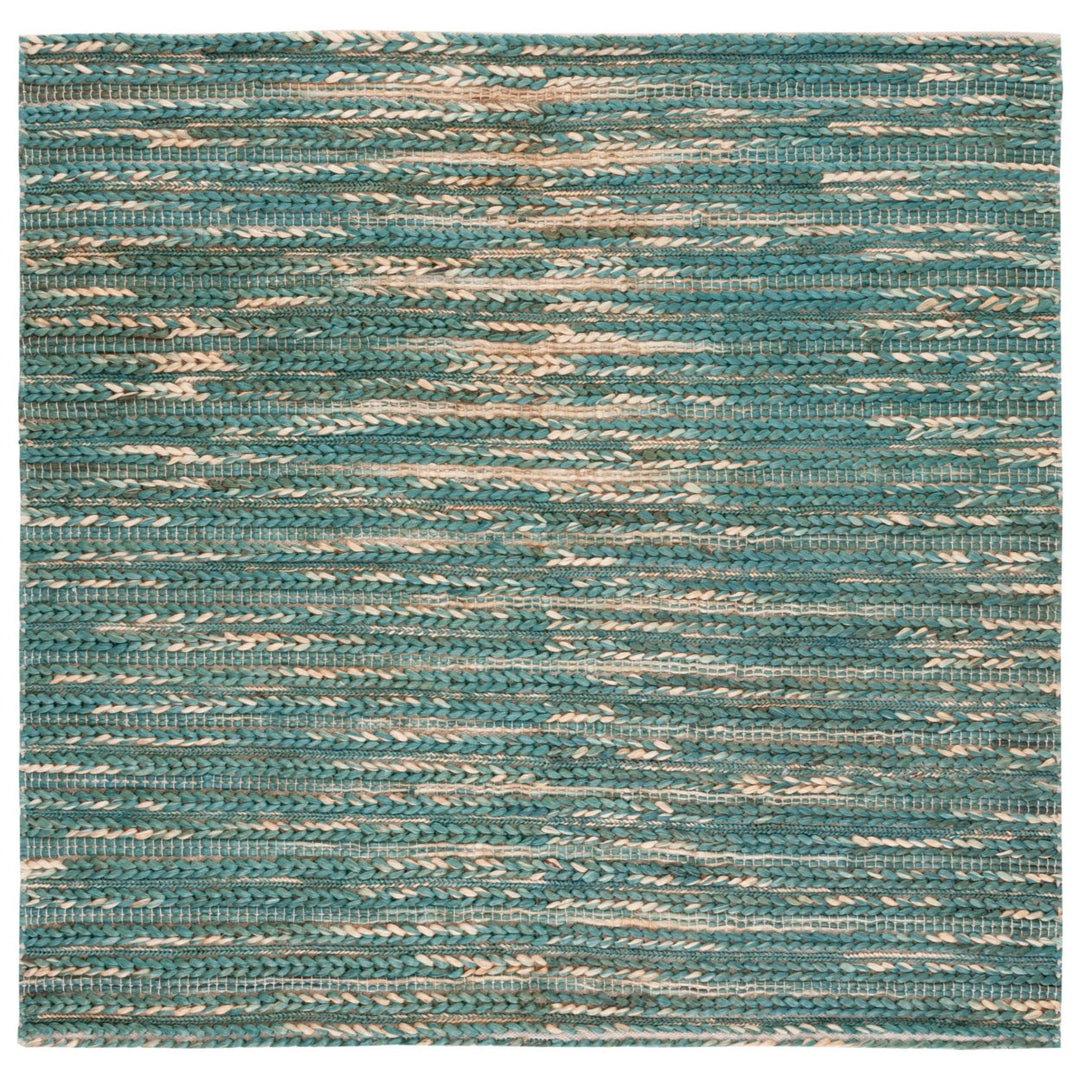 SAFAVIEH Natural Fiber NF376Y Dark Green / Natural Rug Image 1