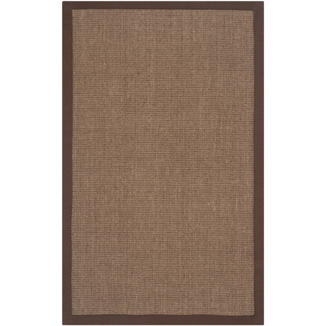 SAFAVIEH Natural Fiber Collection NF441C Brown/Brown Rug Image 1