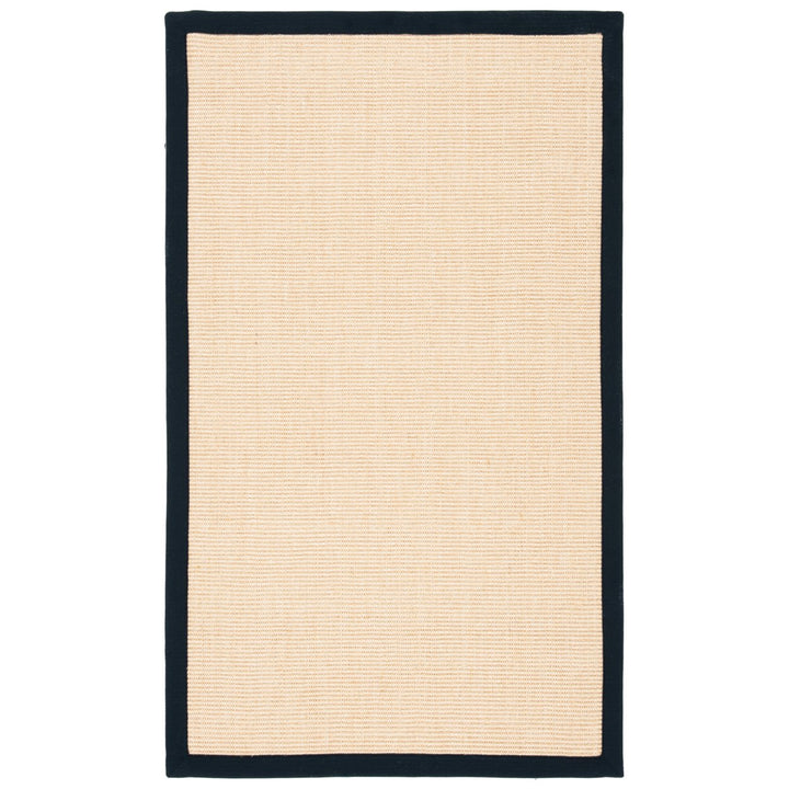 SAFAVIEH Natural Fiber Collection NF441A Maize/Black Rug Image 1