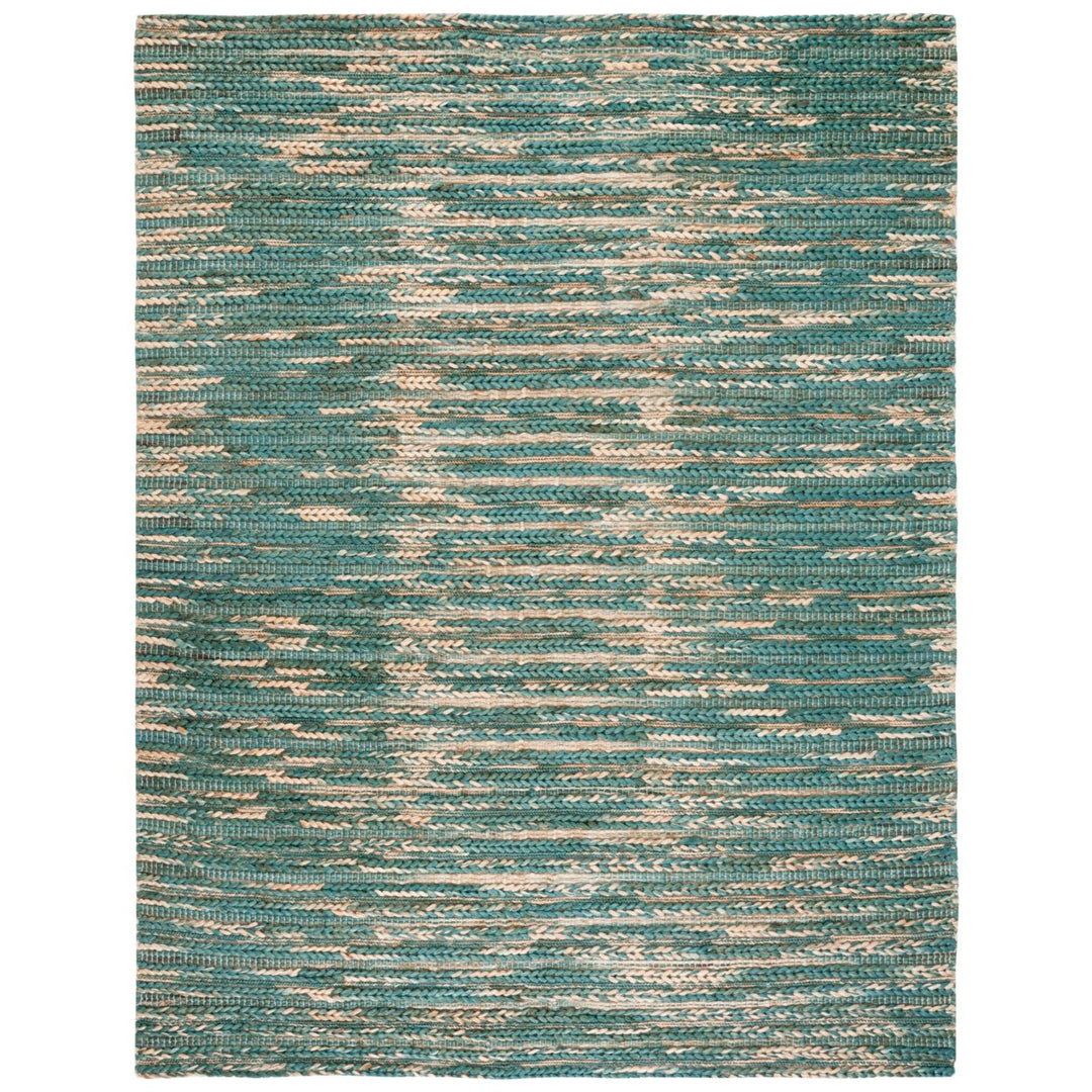 SAFAVIEH Natural Fiber NF376Y Dark Green / Natural Rug Image 1