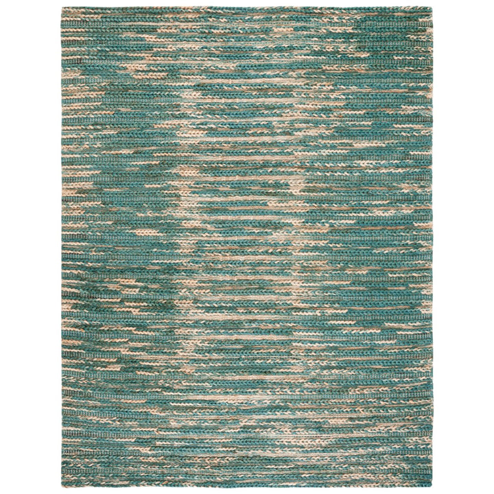 SAFAVIEH Natural Fiber NF376Y Dark Green / Natural Rug Image 1