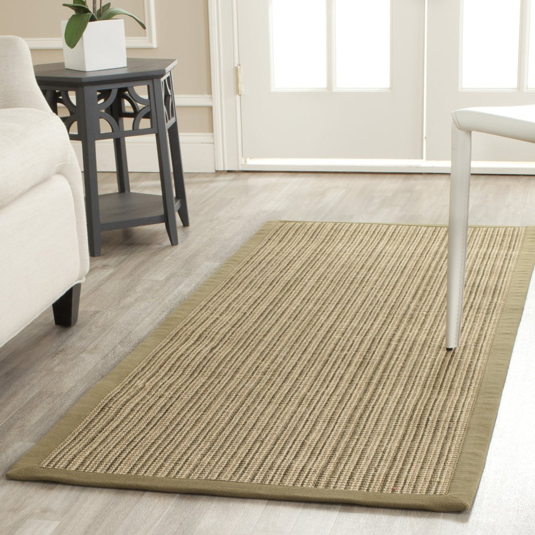 SAFAVIEH Natural Fiber Collection NF442A Green/Green Rug Image 2