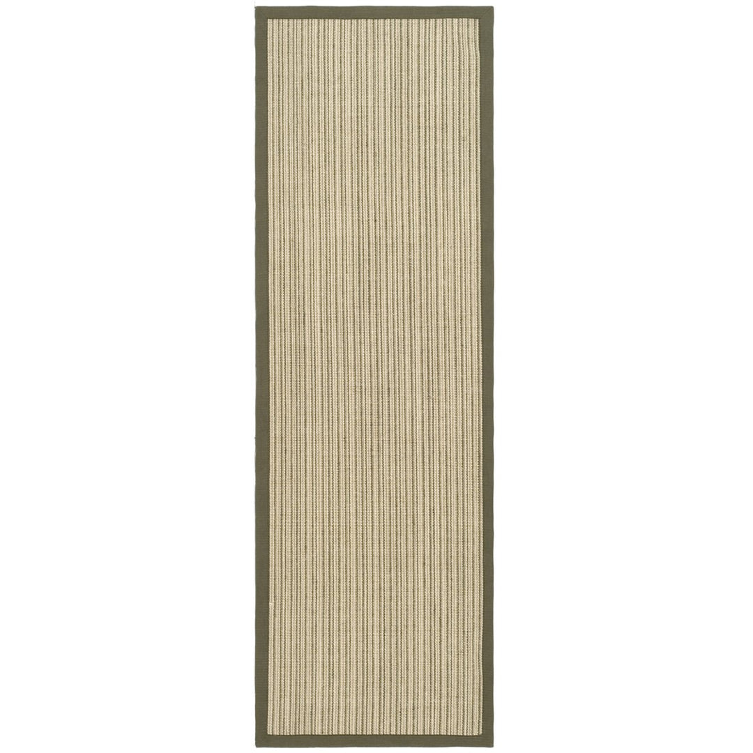 SAFAVIEH Natural Fiber Collection NF442A Green/Green Rug Image 1