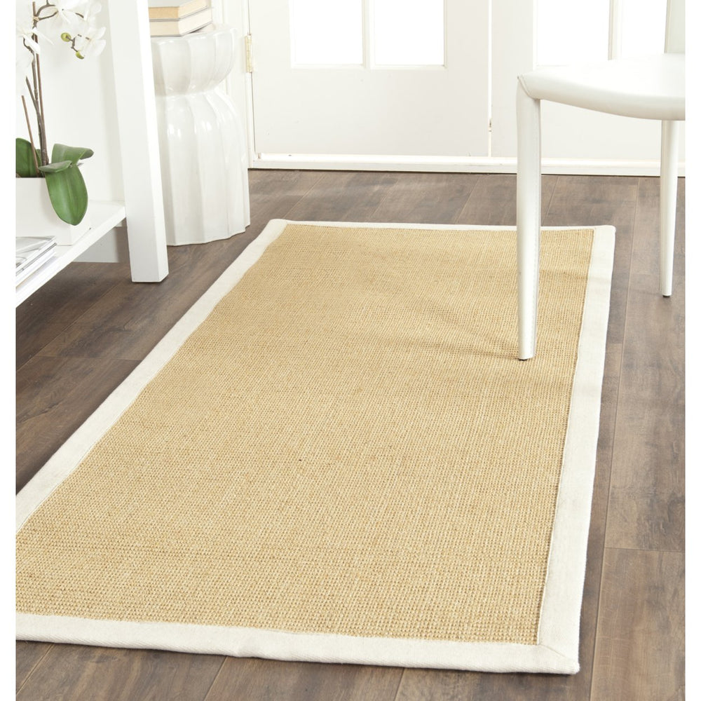 SAFAVIEH Natural Fiber Collection NF441K Maize/Wheat Rug Image 2