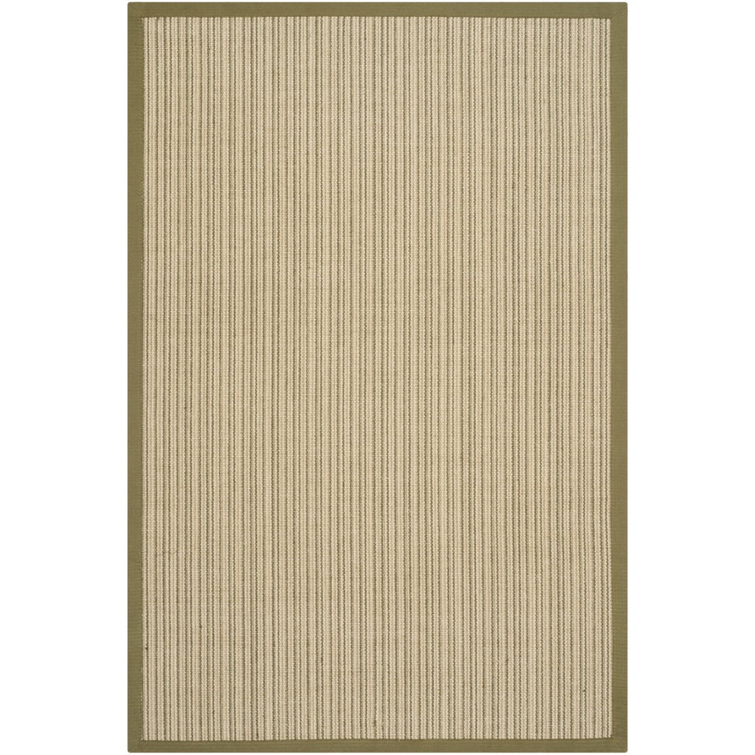 SAFAVIEH Natural Fiber Collection NF442A Green/Green Rug Image 1