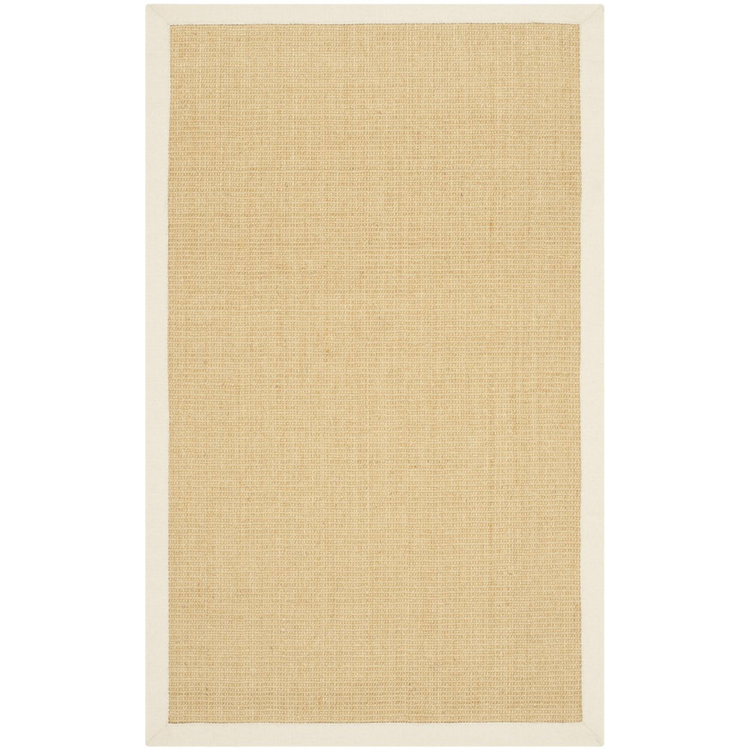 SAFAVIEH Natural Fiber Collection NF441K Maize/Wheat Rug Image 1