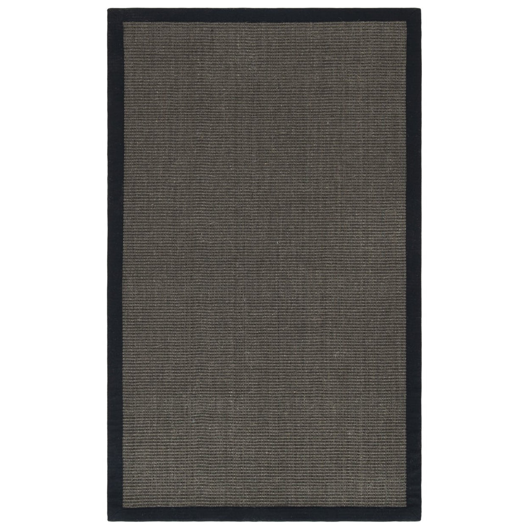 SAFAVIEH Natural Fiber NF441D Charcoal /Charcoal Rug Image 1