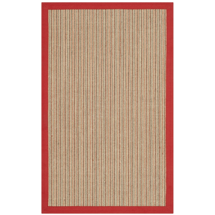 SAFAVIEH Natural Fiber Collection NF442B Rust / Rust Rug Image 5