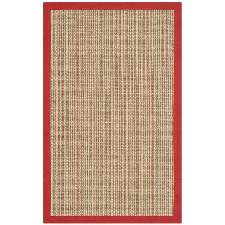 SAFAVIEH Natural Fiber Collection NF442B Rust / Rust Rug Image 1