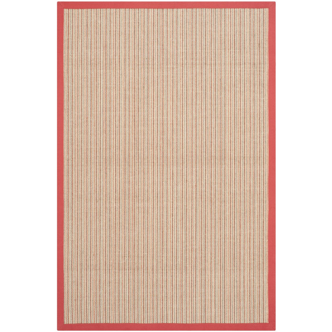 SAFAVIEH Natural Fiber Collection NF442B Rust / Rust Rug Image 1