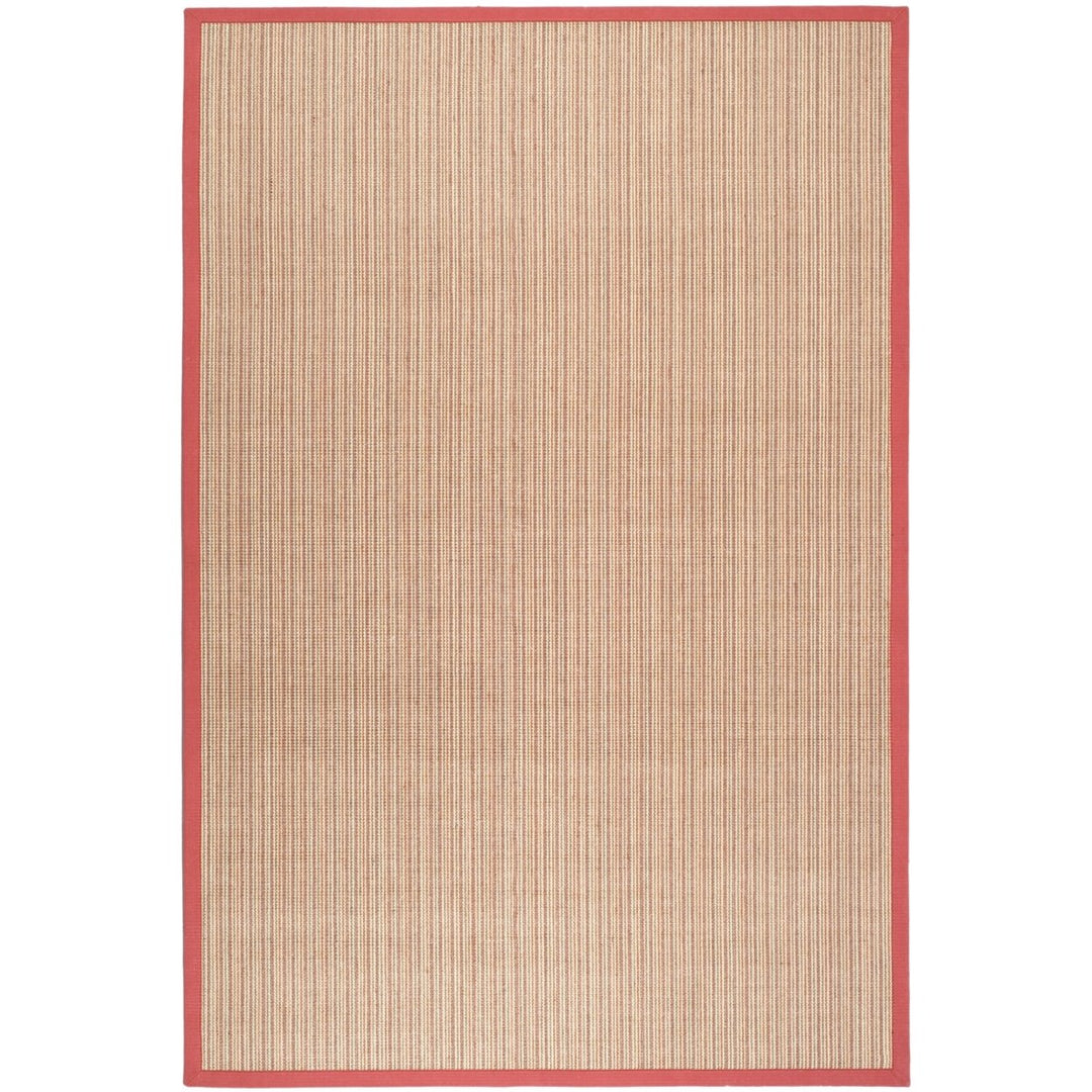 SAFAVIEH Natural Fiber Collection NF442B Rust / Rust Rug Image 1