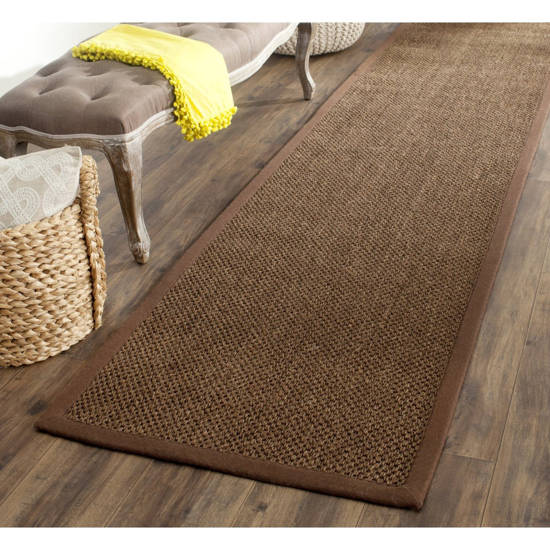 SAFAVIEH Natural Fiber Collection NF443D Brown/Brown Rug Image 2