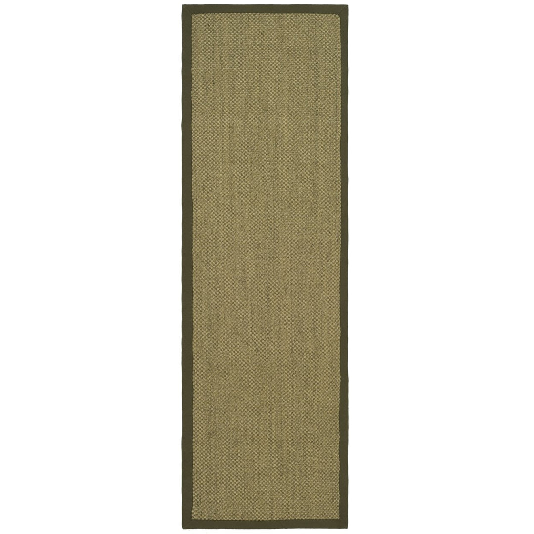 SAFAVIEH Natural Fiber NF443C Natural / Green Rug Image 3