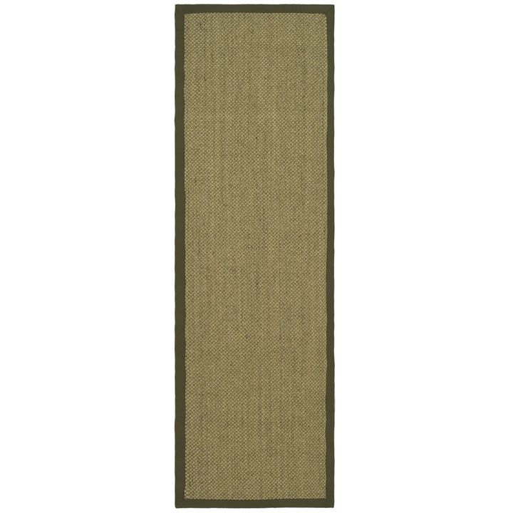 SAFAVIEH Natural Fiber NF443C Natural / Green Rug Image 3