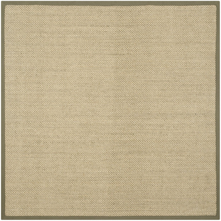 SAFAVIEH Natural Fiber NF443C Natural / Green Rug Image 1