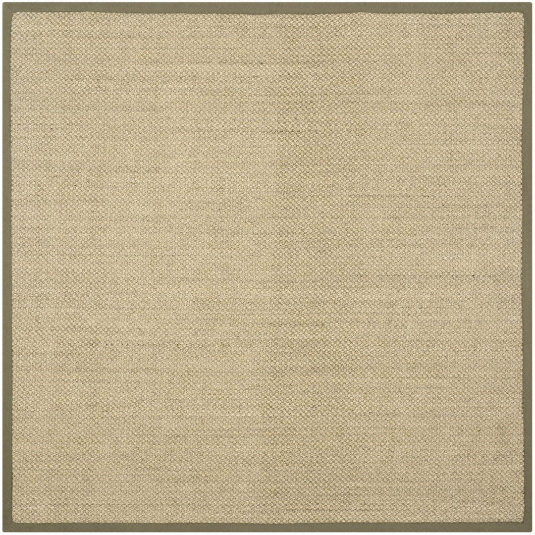 SAFAVIEH Natural Fiber NF443C Natural / Green Rug Image 1