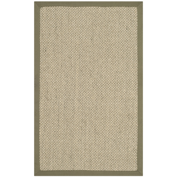 SAFAVIEH Natural Fiber NF443C Natural / Green Rug Image 5