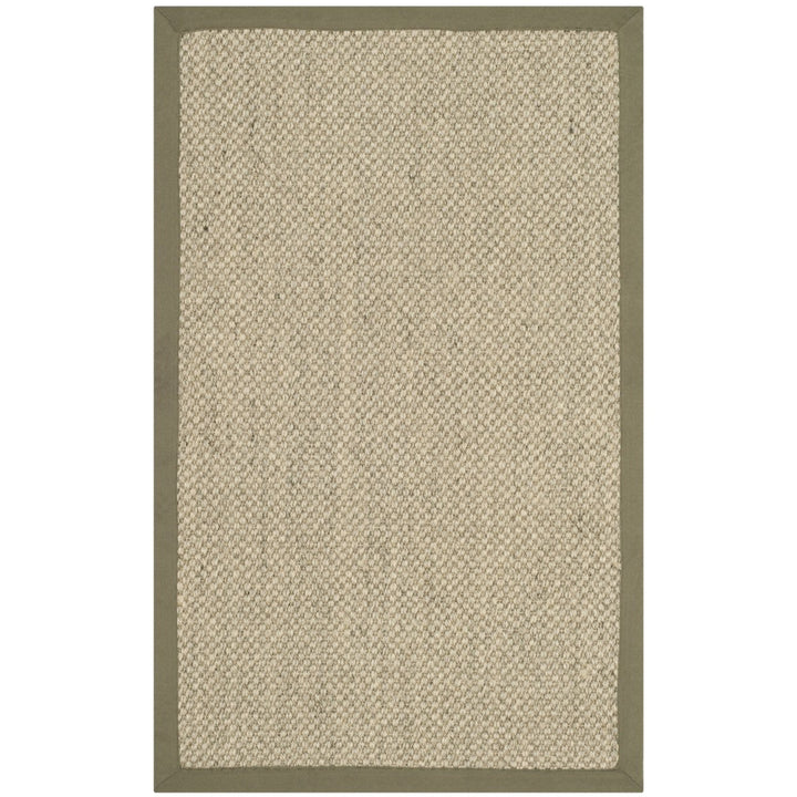 SAFAVIEH Natural Fiber NF443C Natural / Green Rug Image 1