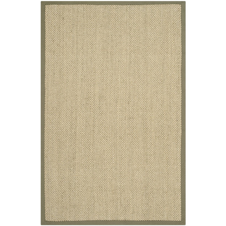 SAFAVIEH Natural Fiber NF443C Natural / Green Rug Image 1