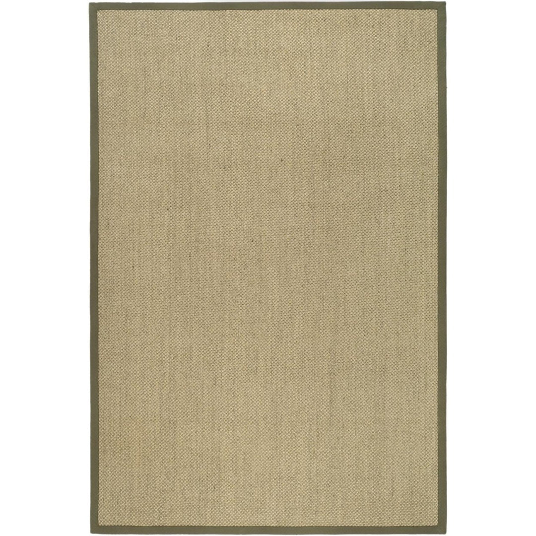 SAFAVIEH Natural Fiber NF443C Natural / Green Rug Image 1