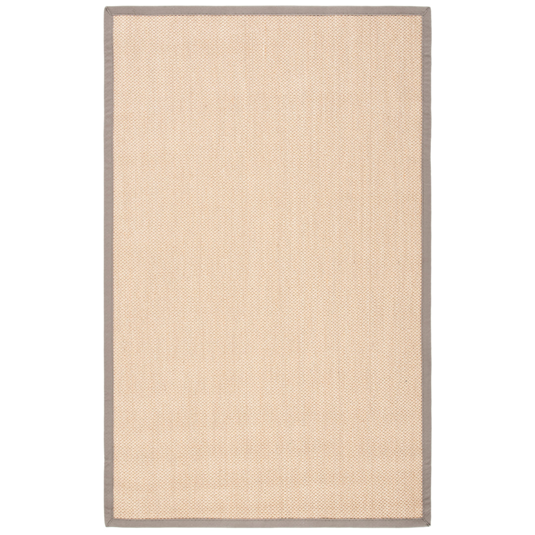 SAFAVIEH Natural Fiber Collection NF141G Maize / Grey Rug Image 4