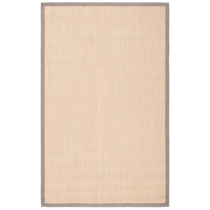 SAFAVIEH Natural Fiber Collection NF141G Maize / Grey Rug Image 4