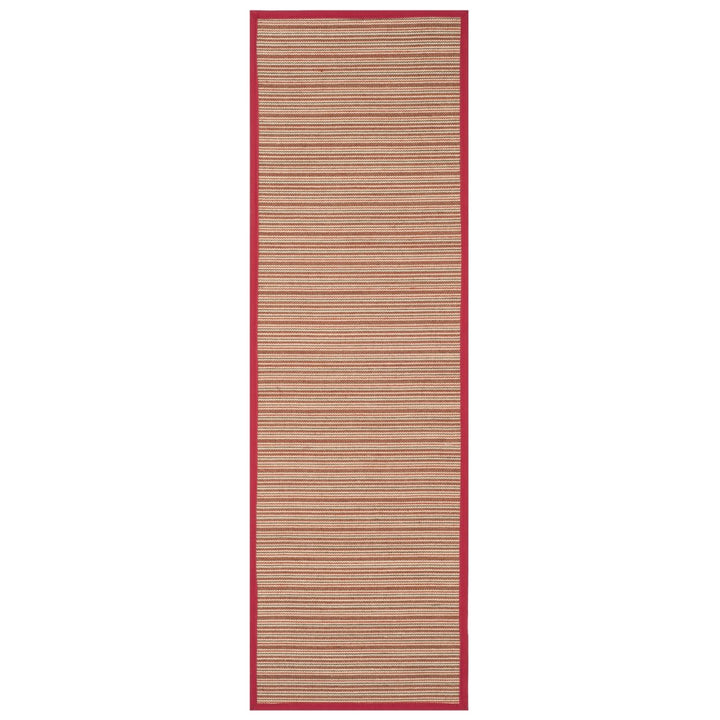 SAFAVIEH Natural Fiber Collection NF132B Brown / Red Rug Image 1