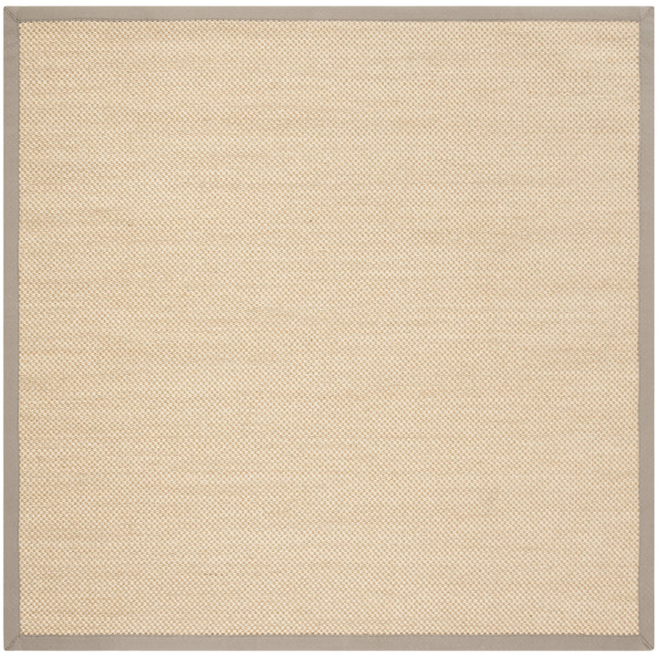 SAFAVIEH Natural Fiber Collection NF141G Maize / Grey Rug Image 7