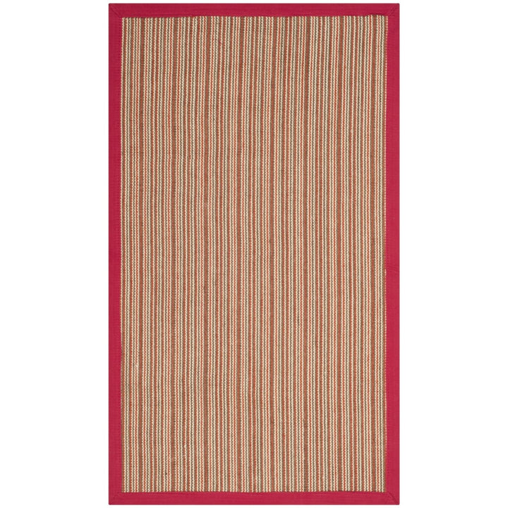 SAFAVIEH Natural Fiber Collection NF132B Brown / Red Rug Image 8